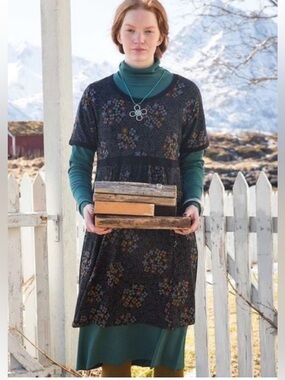 Gudrun Sjödén Small Floral Pattern Organic Lyocell & Cotton Dress casual day min